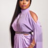 Dally Lavender Sultry Cut-out Dress