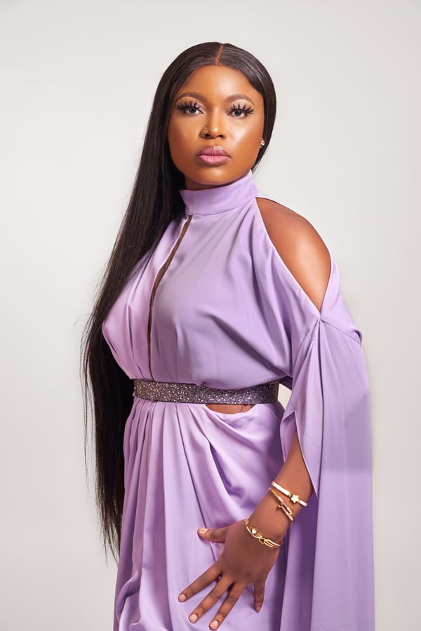 Dally Lavender Sultry Cut-out Dress